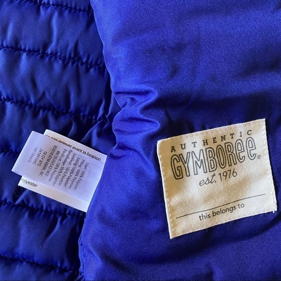 Gymboree dark blue lightweight zip front puffer vest - Picture 3 of 5